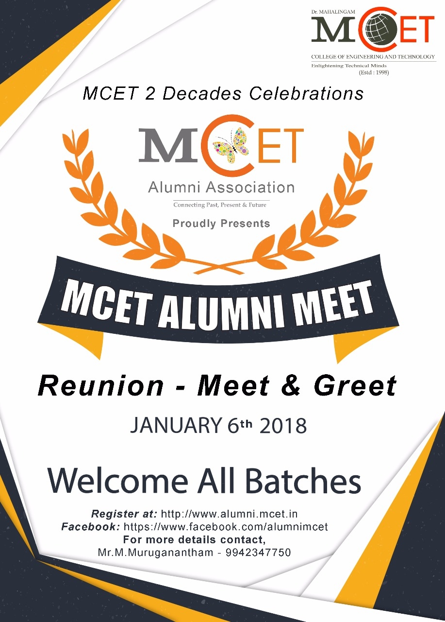 Alumni Meet - Announcement